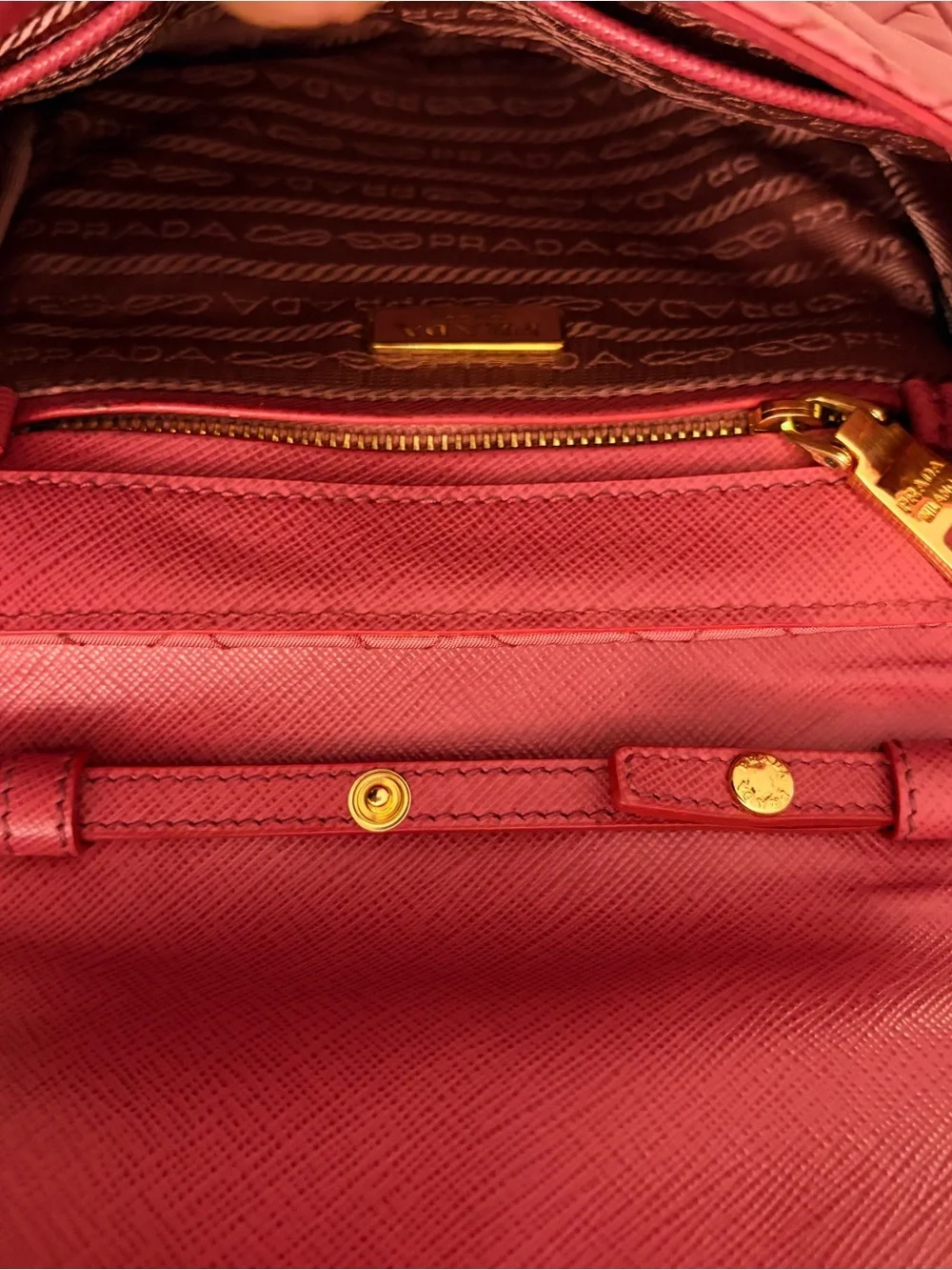 Prada Quilted Crossbody Bag Tessuto Impuntu